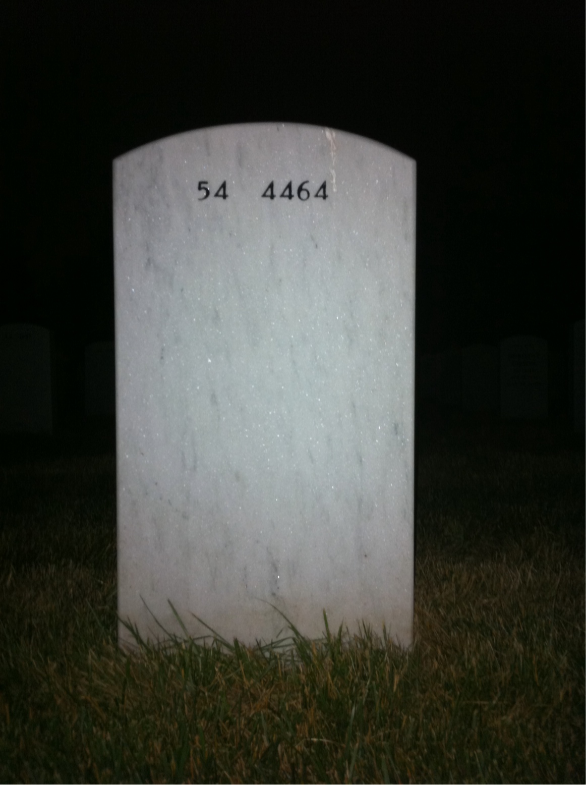 Back of headstone — William Ferris