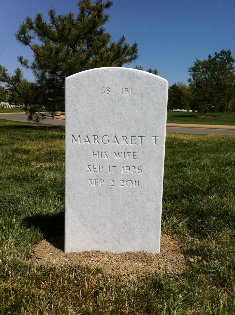 Back of headstone — Thomas Smith