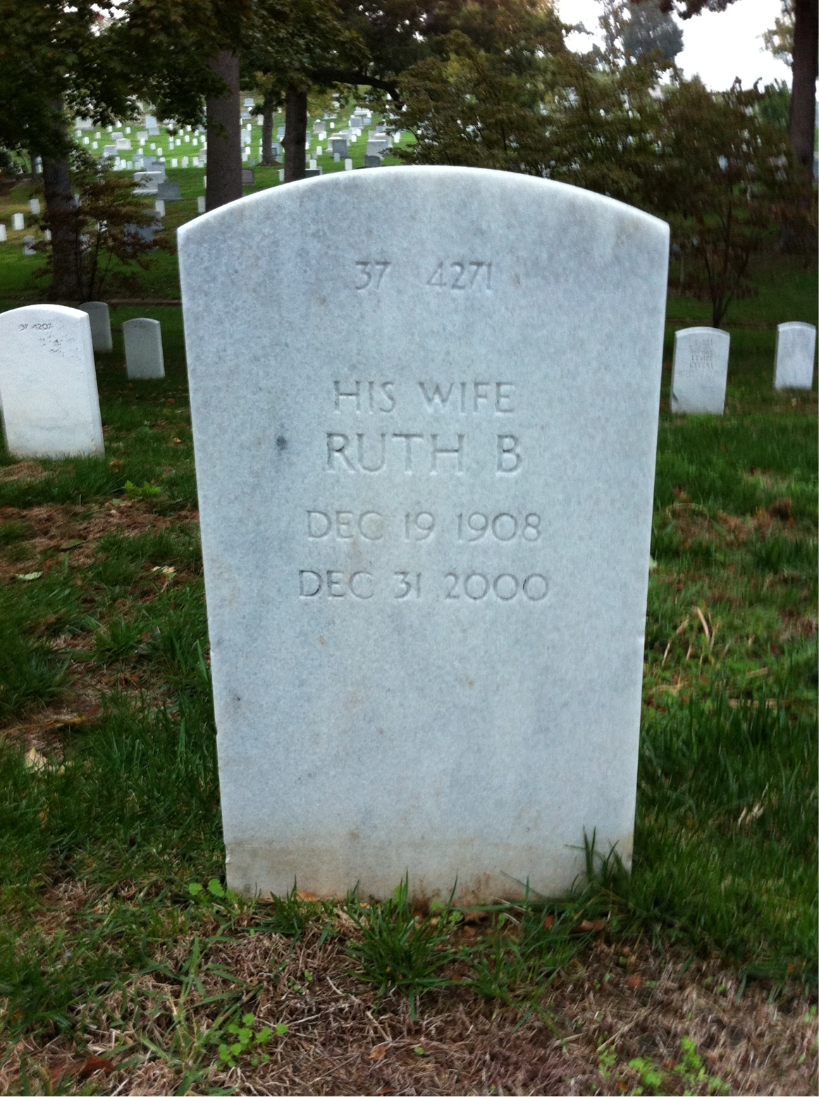 Back of headstone — James Monaghan