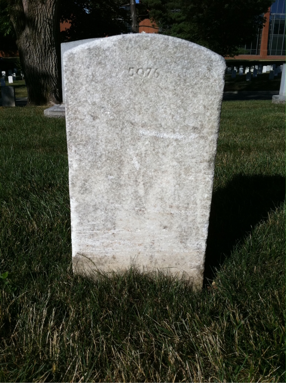 Back of headstone — Robert Anderson