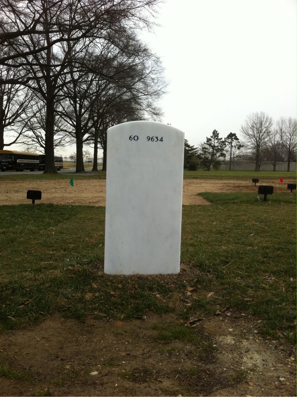Back of headstone — Timothy Sayne