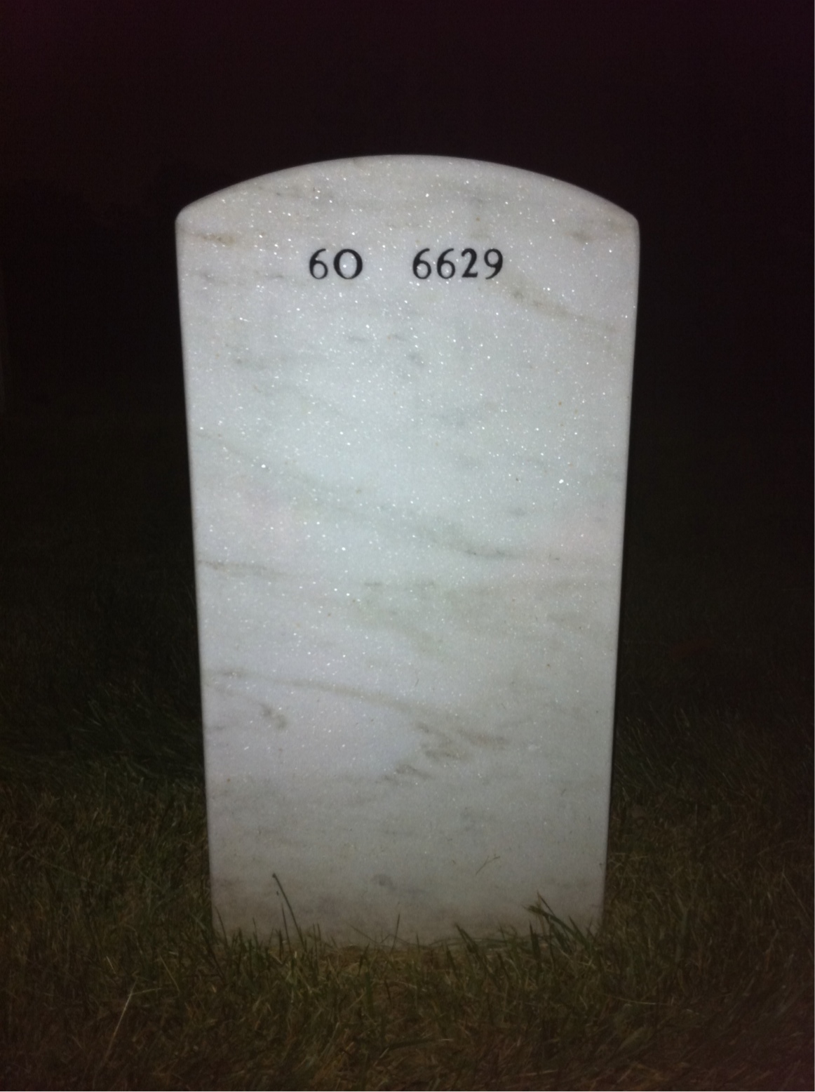 Back of headstone — Frank Pagano