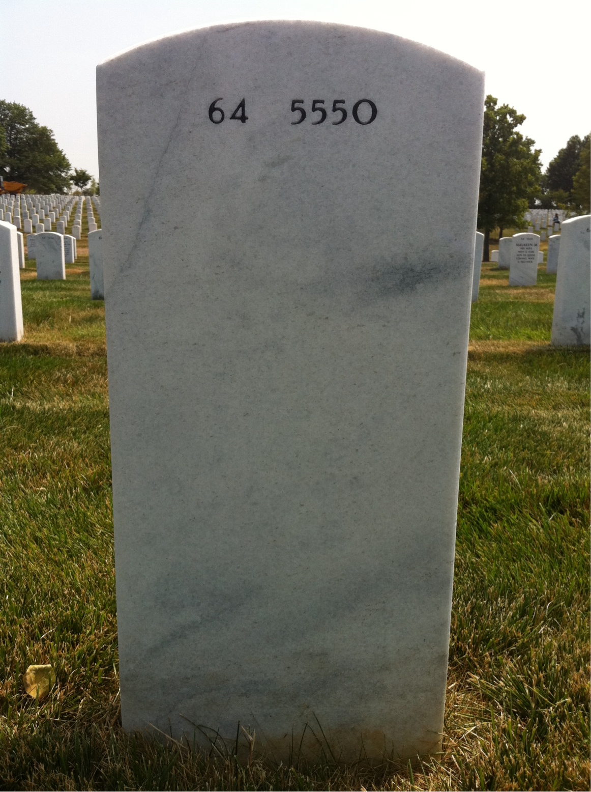 Back of headstone — Chester Zabek