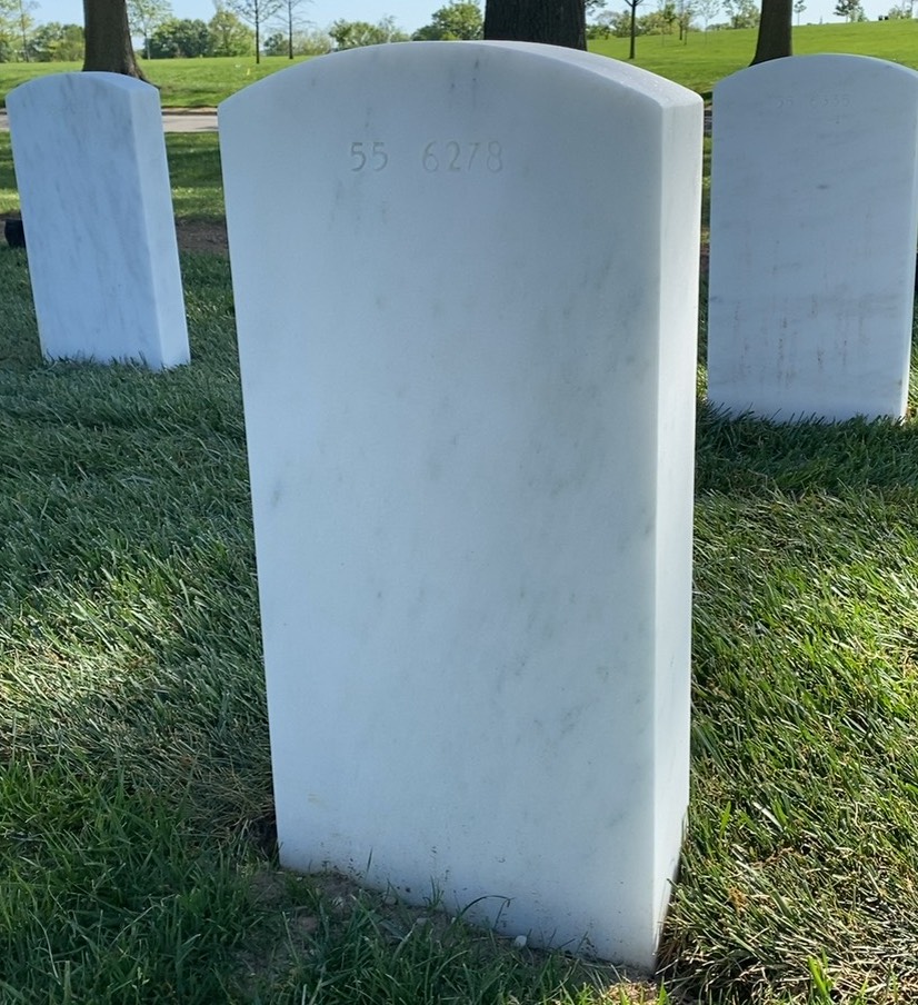 Back of headstone — Klurge Avery