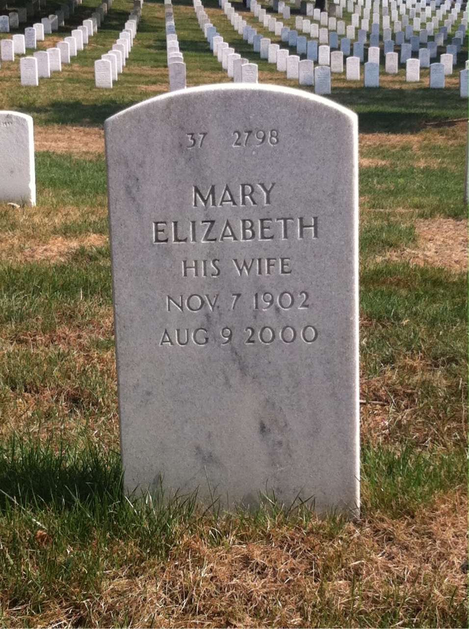 Back of headstone — Joseph Amesbury