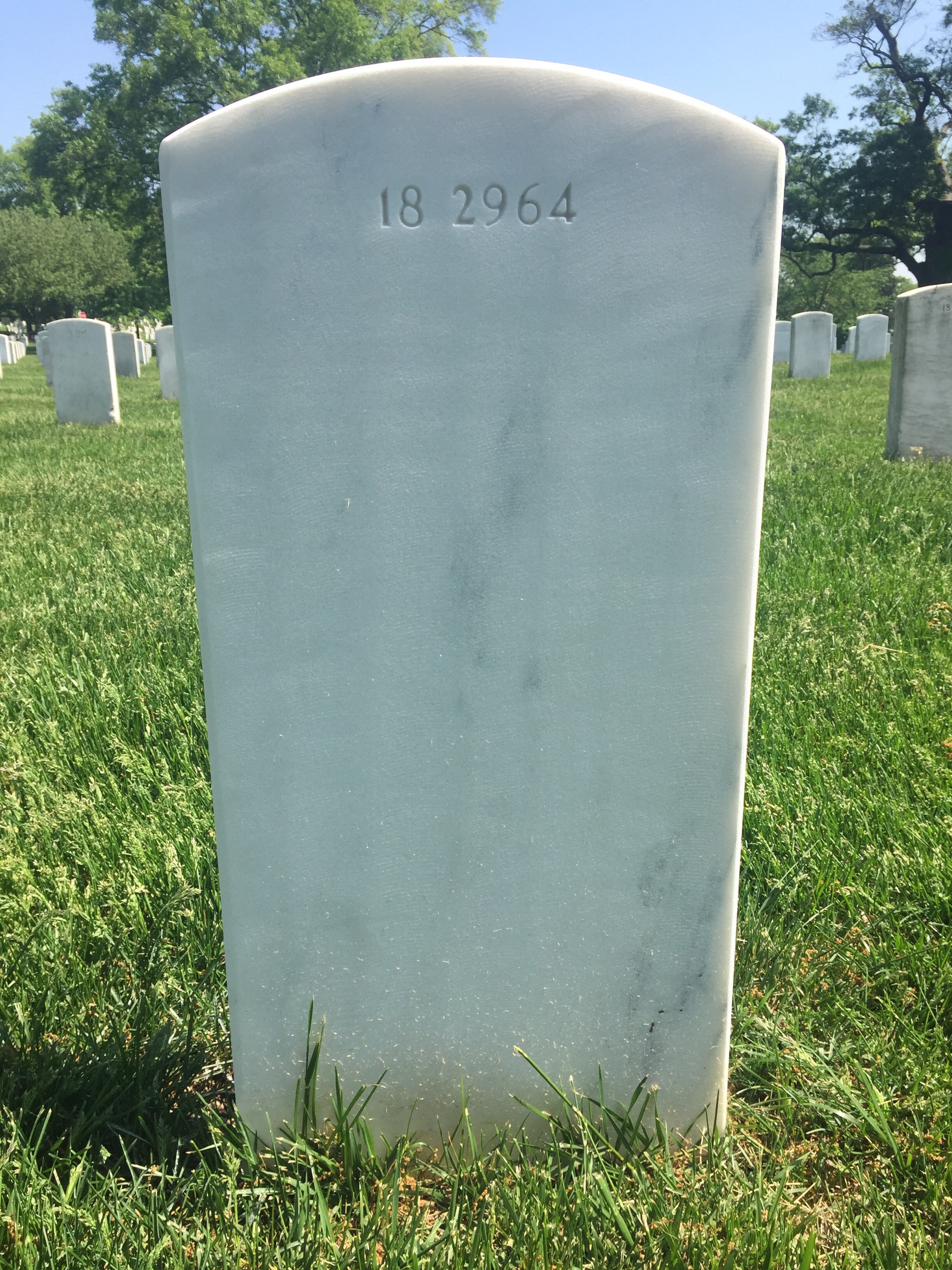 Back of headstone — George Moore