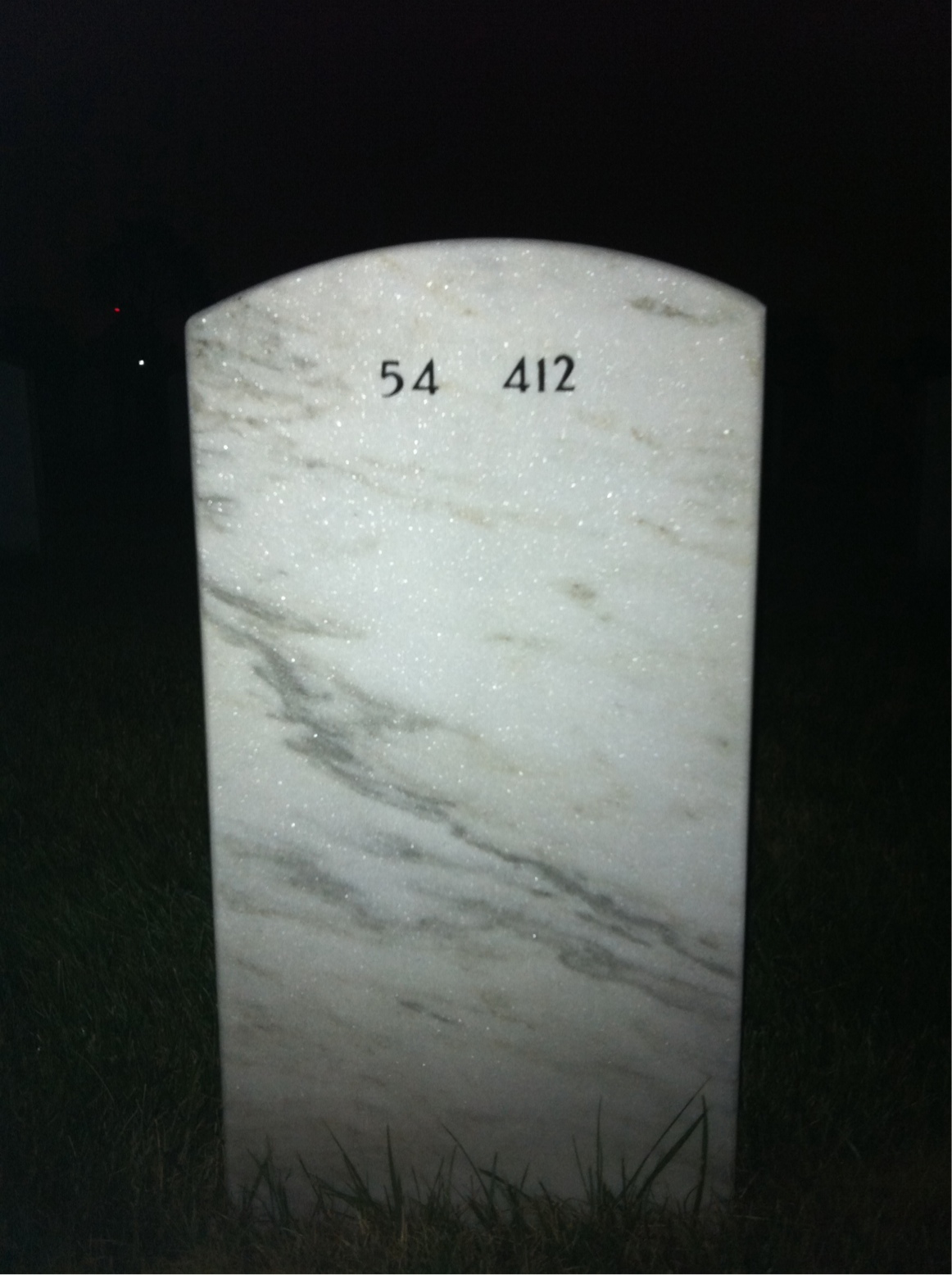 Back of headstone — Mildon Medaris