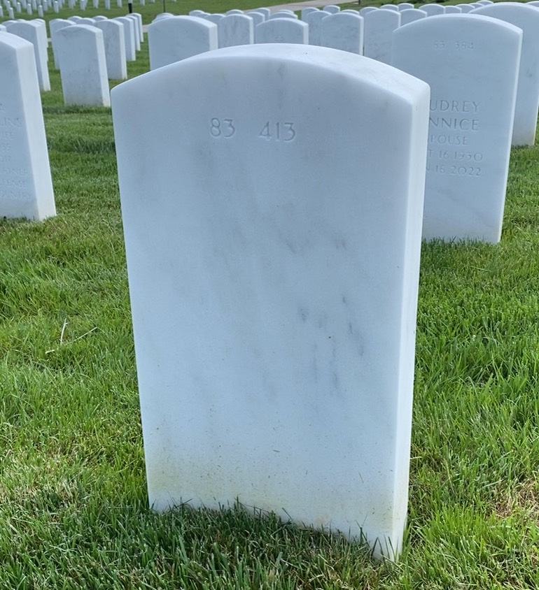 Back of headstone — Michael Duane Stamm