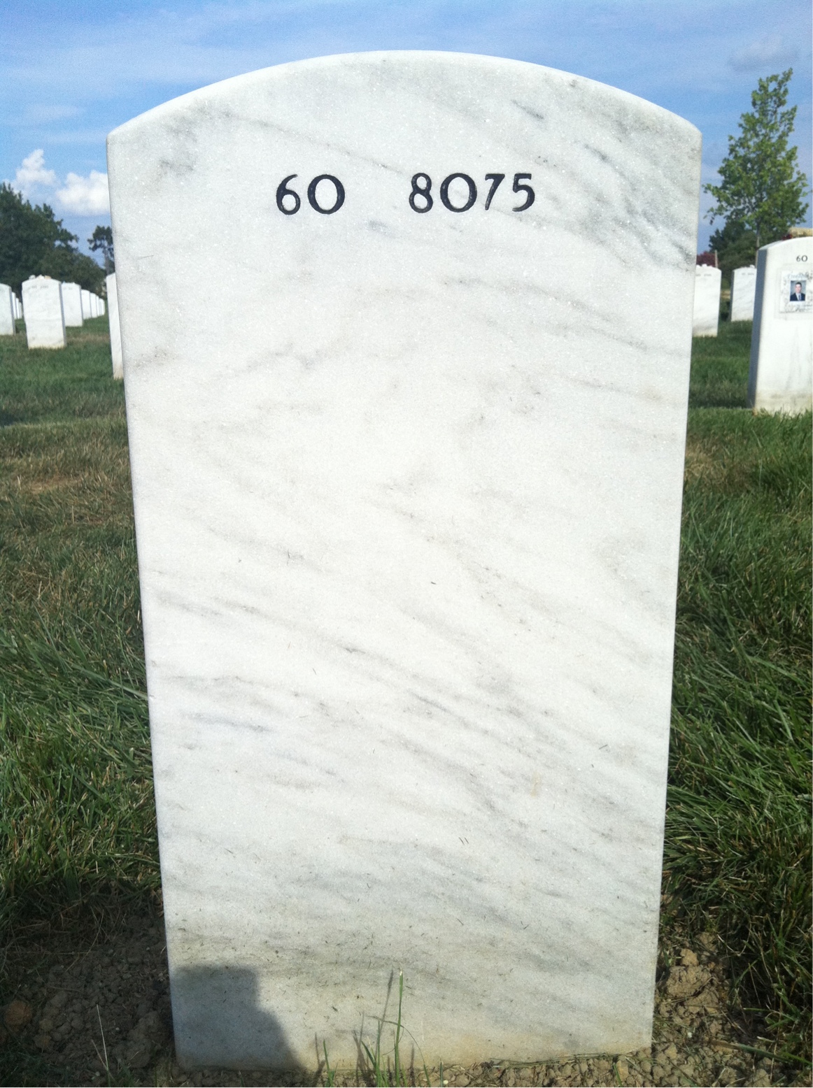 Back of headstone — Dan Malcom