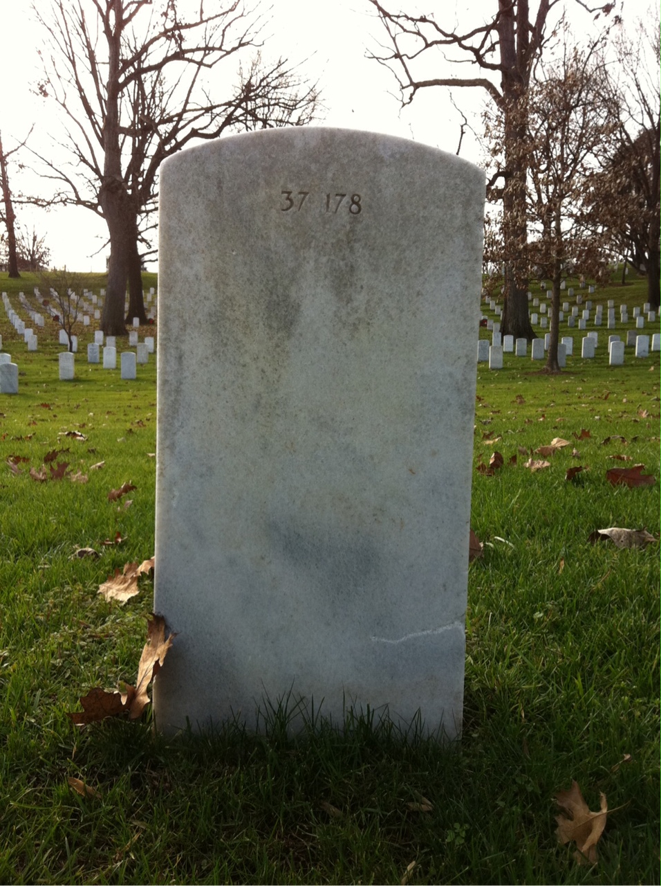 Back of headstone — Alfred Callahan