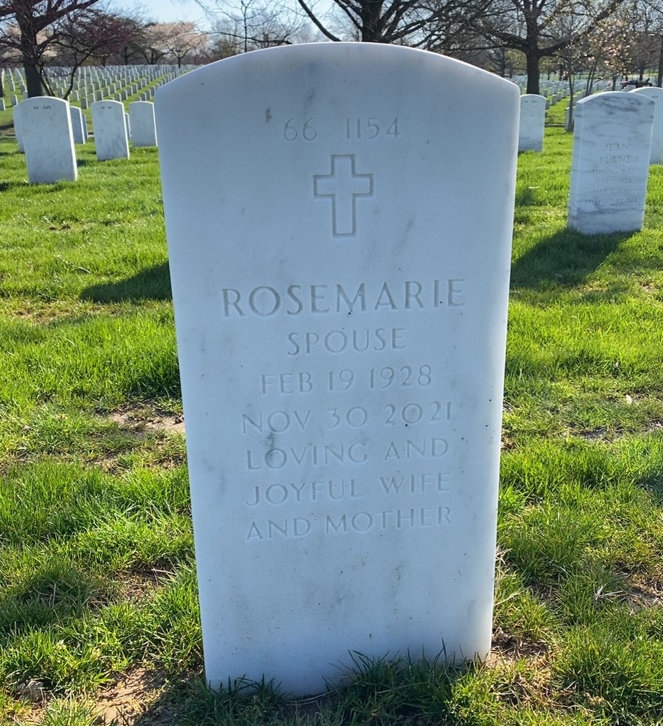 Back of headstone — Frank Schelling