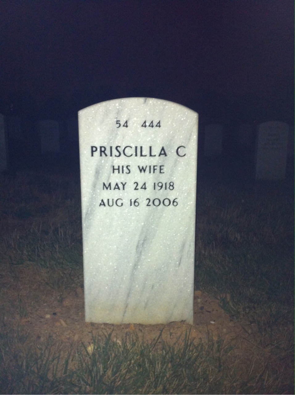 Back of headstone — Lawrence Traynor