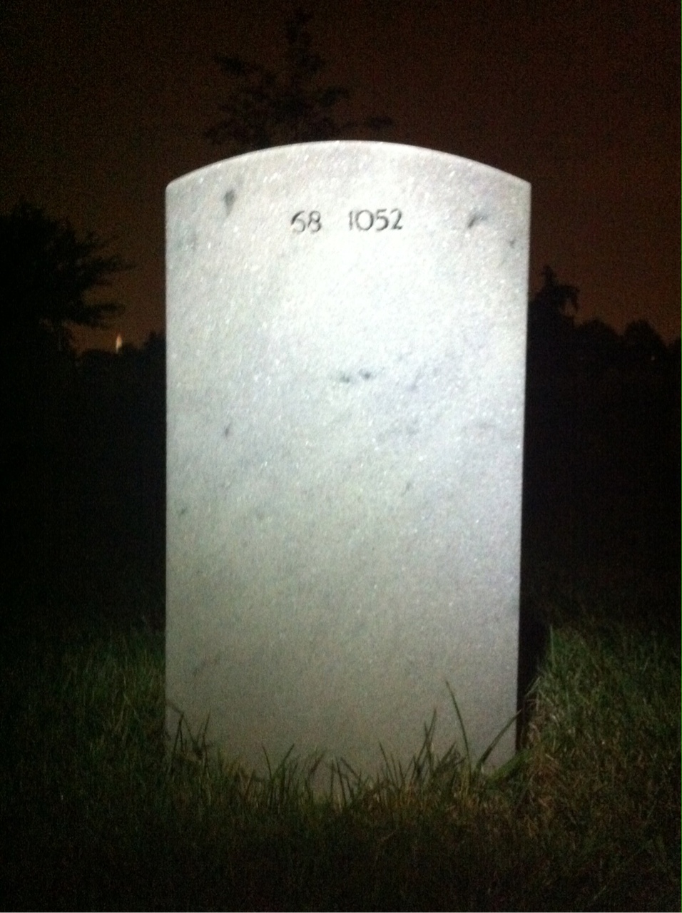 Back of headstone — Pamela Boswell