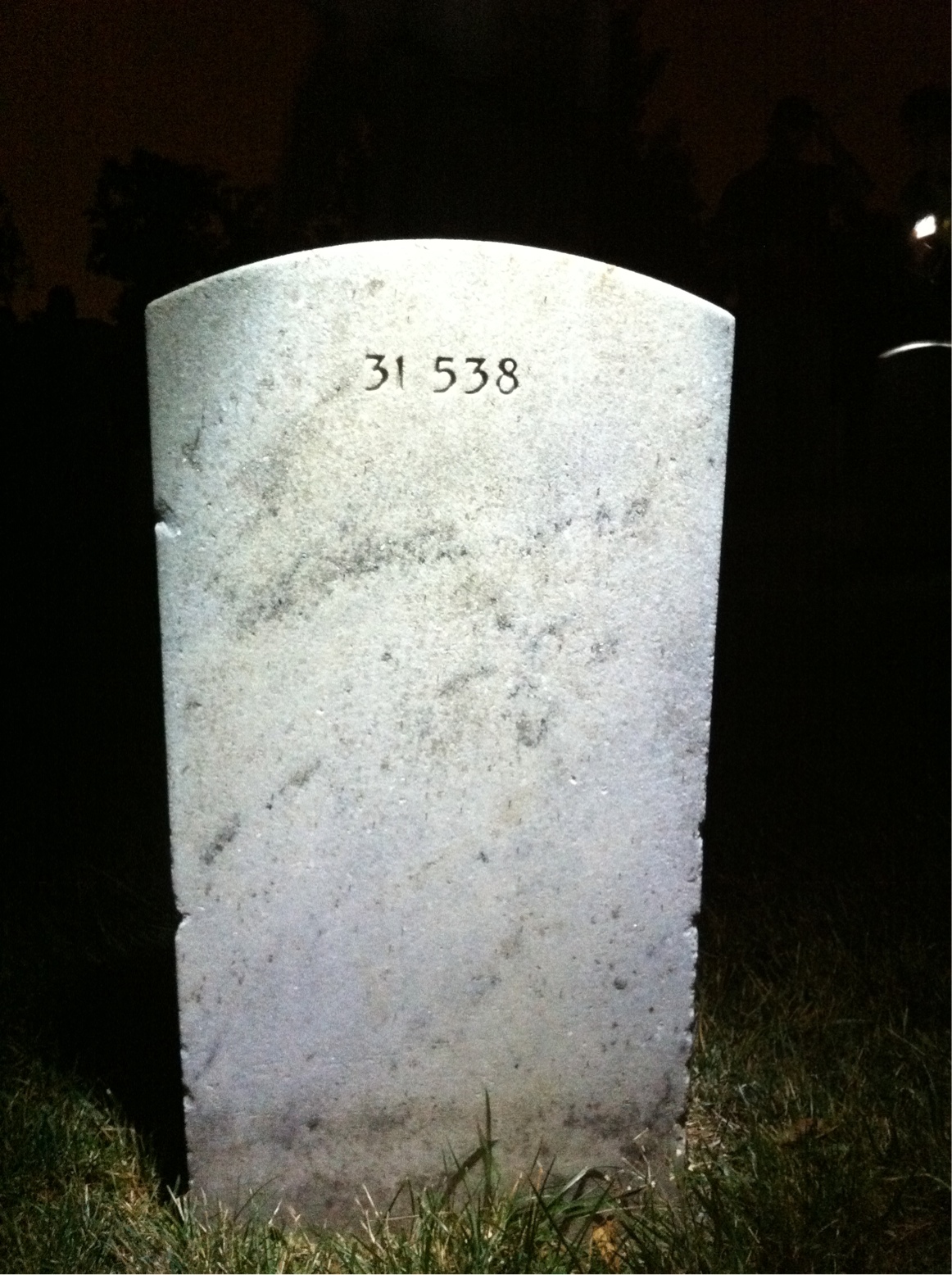 Back of headstone — Franklin Baker