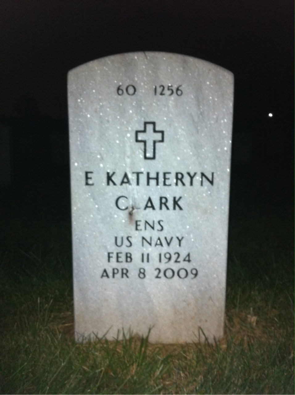 Back of headstone — Benjamin Clark