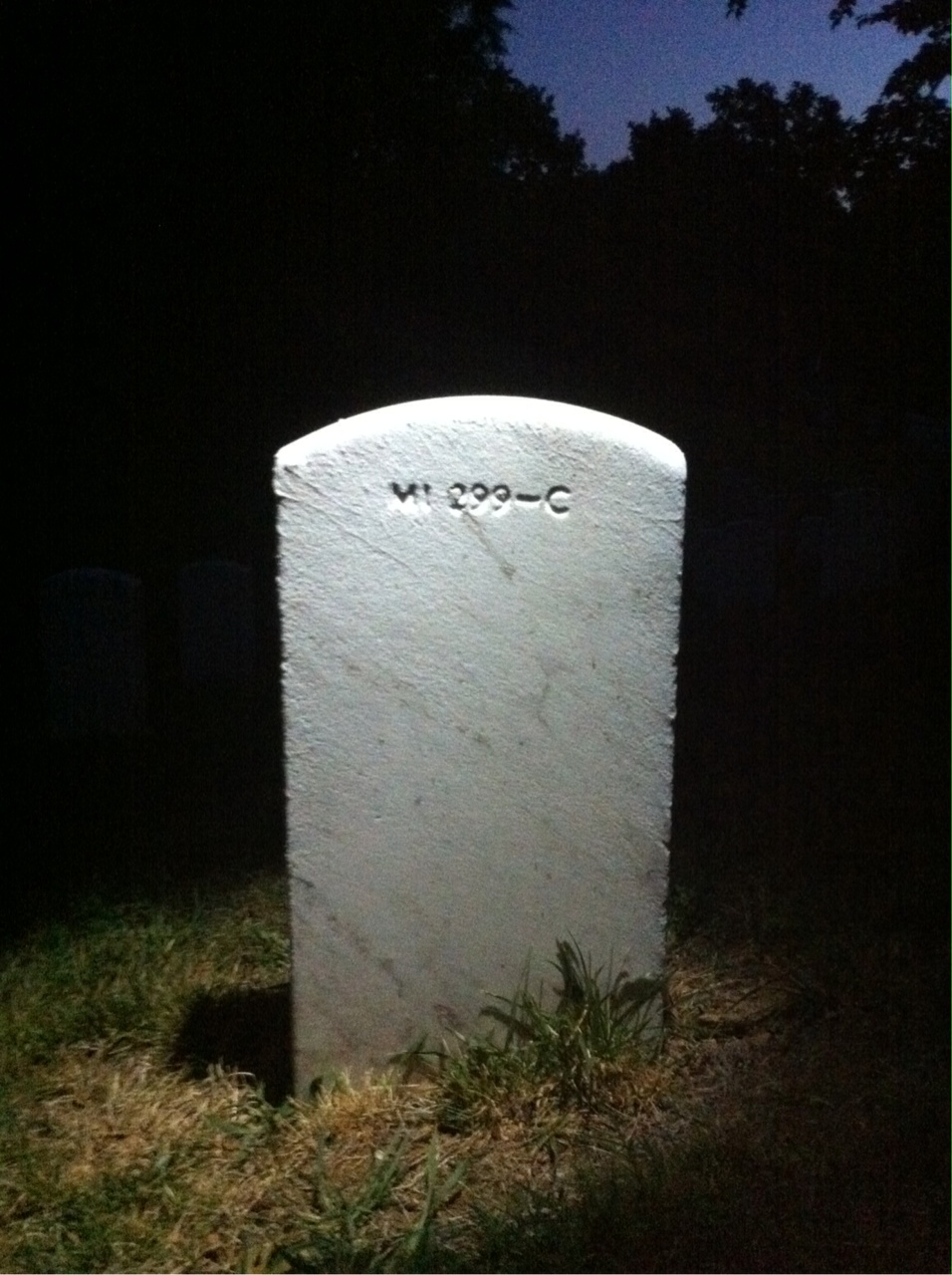 Back of headstone — Ambrose Mcdonald