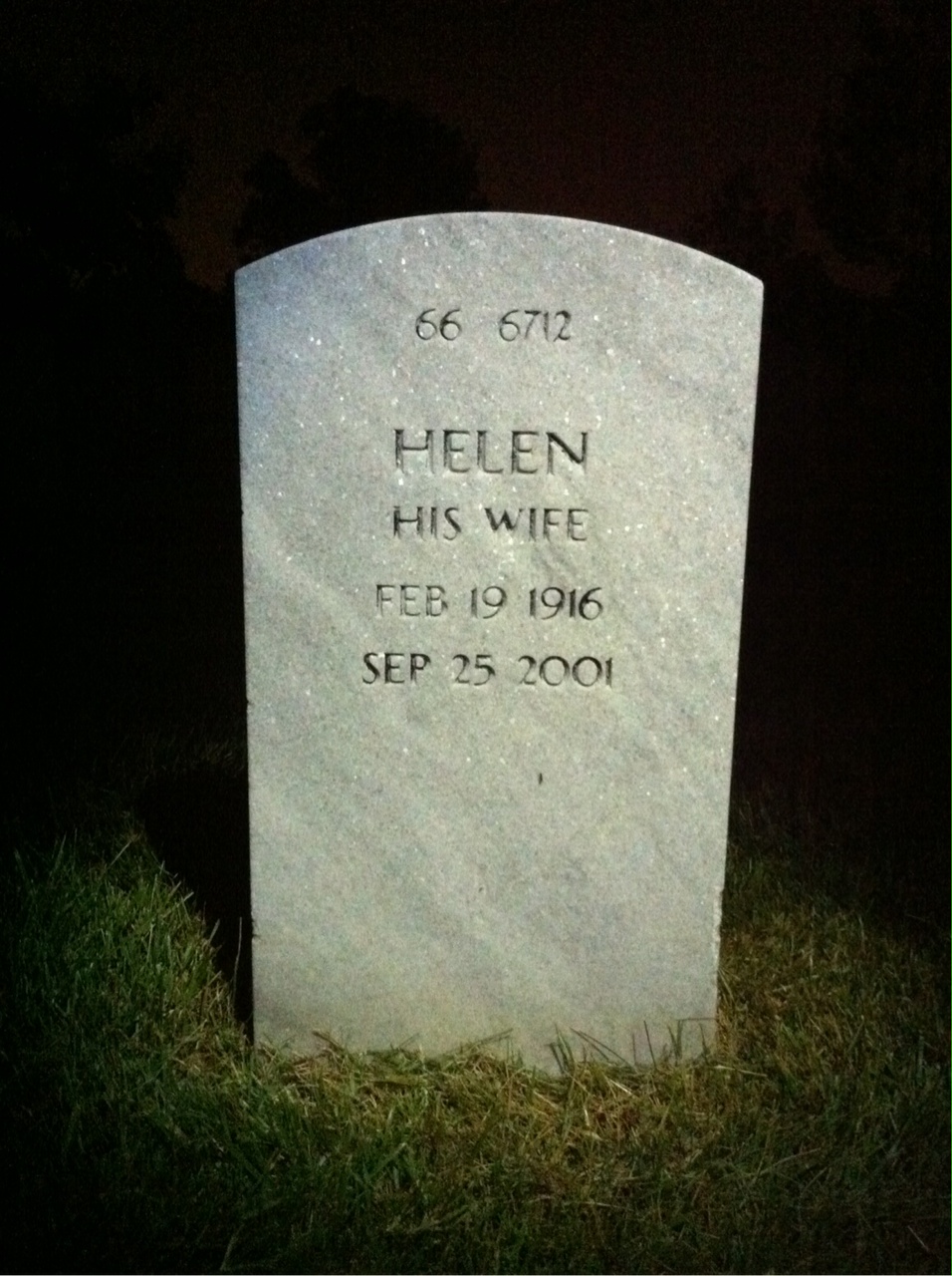 Back of headstone — Donald Boichot