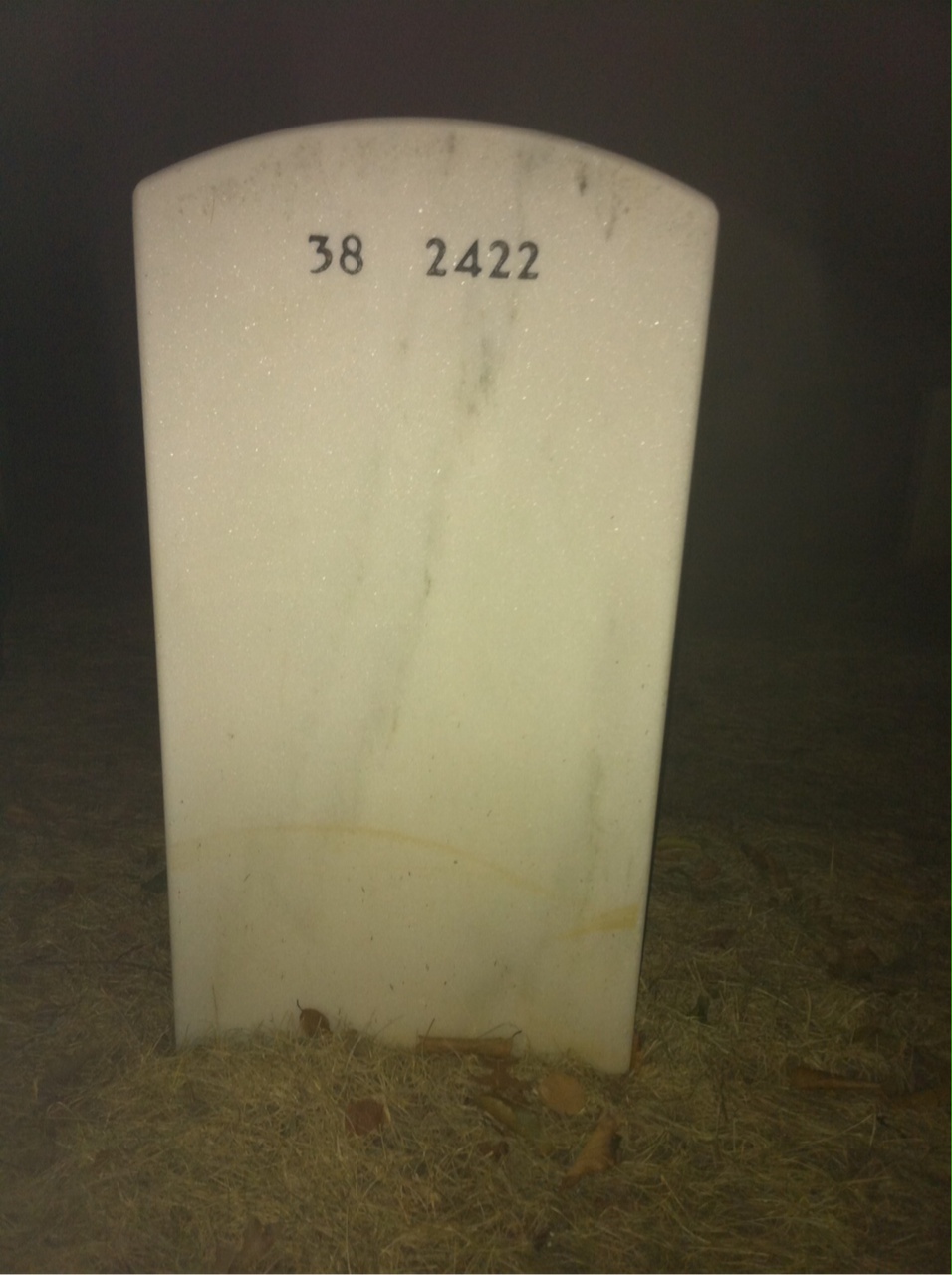 Back of headstone — Kenneth Conklin