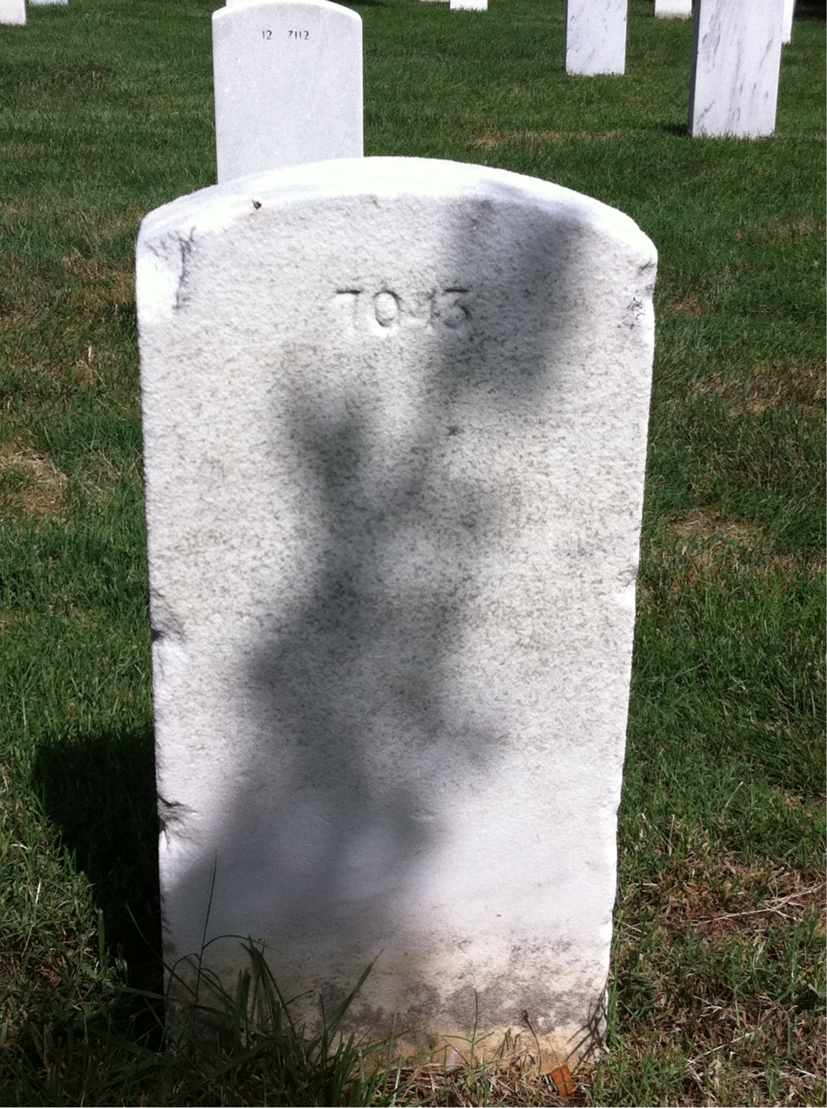 Back of headstone — Anna Morton