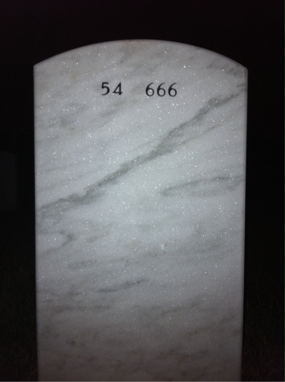 Back of headstone — Edward Urban
