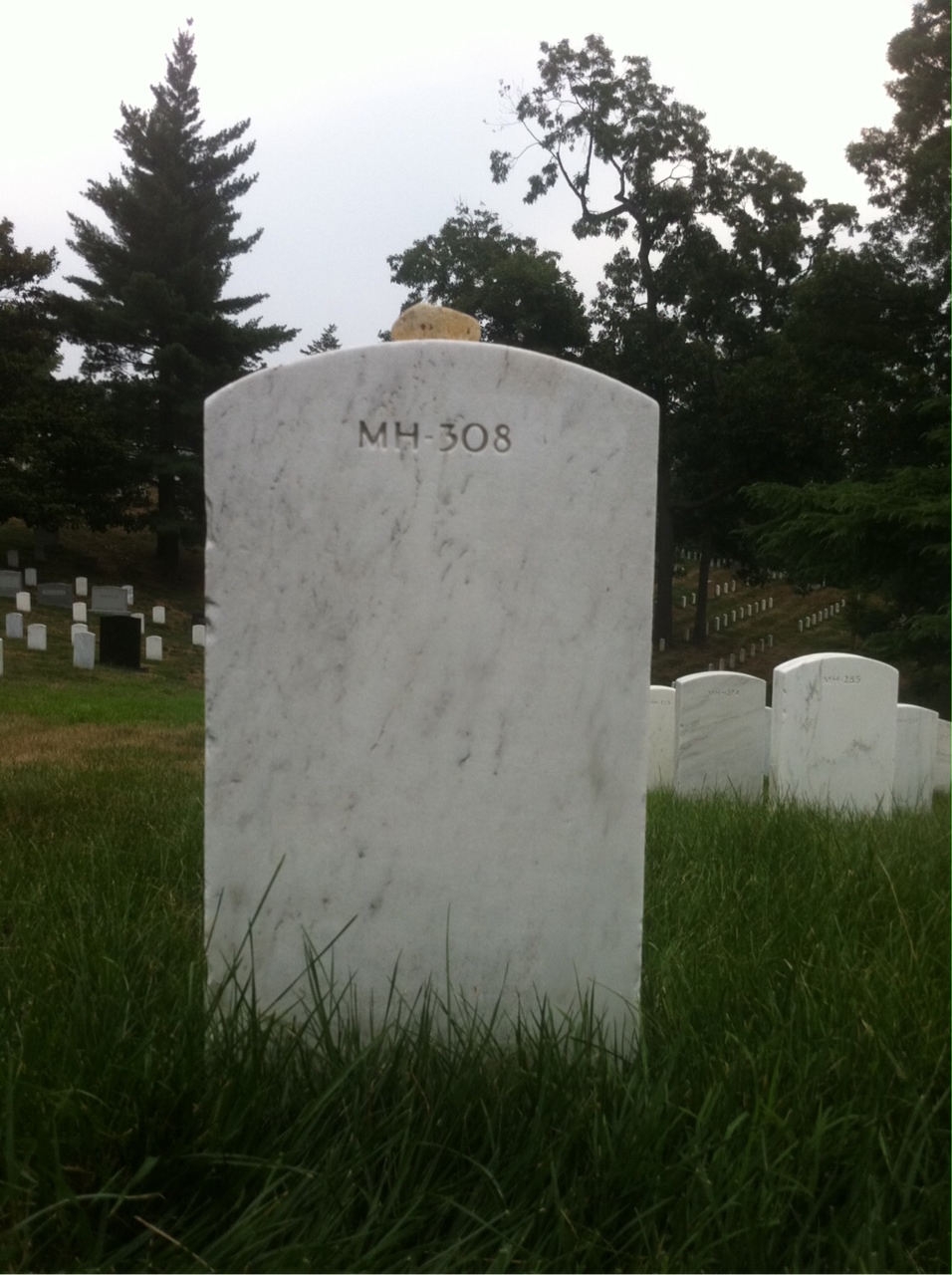 Back of headstone — James Moore