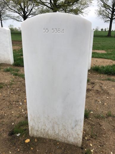 Back of headstone — Thomas H Prestegard