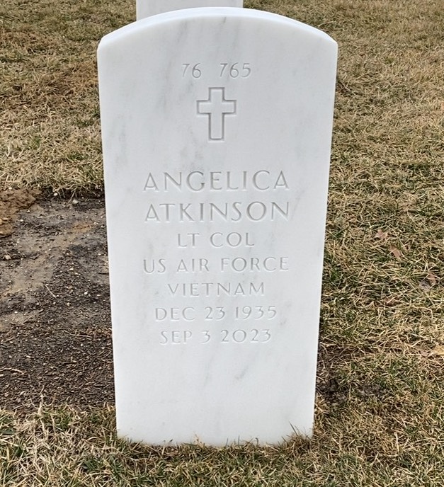 Back of headstone — James Atkinson