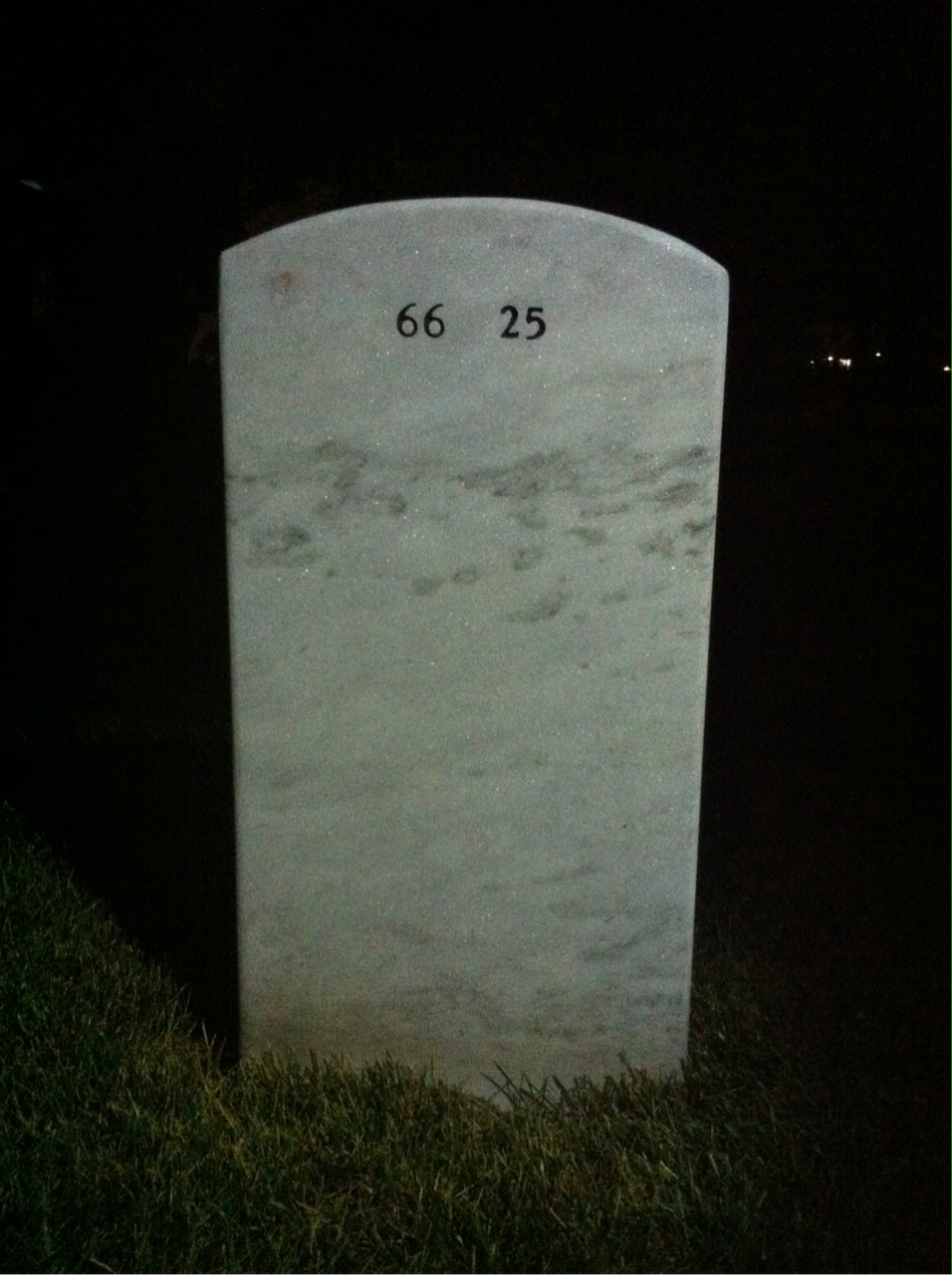 Back of headstone — Lynn Rangitsch