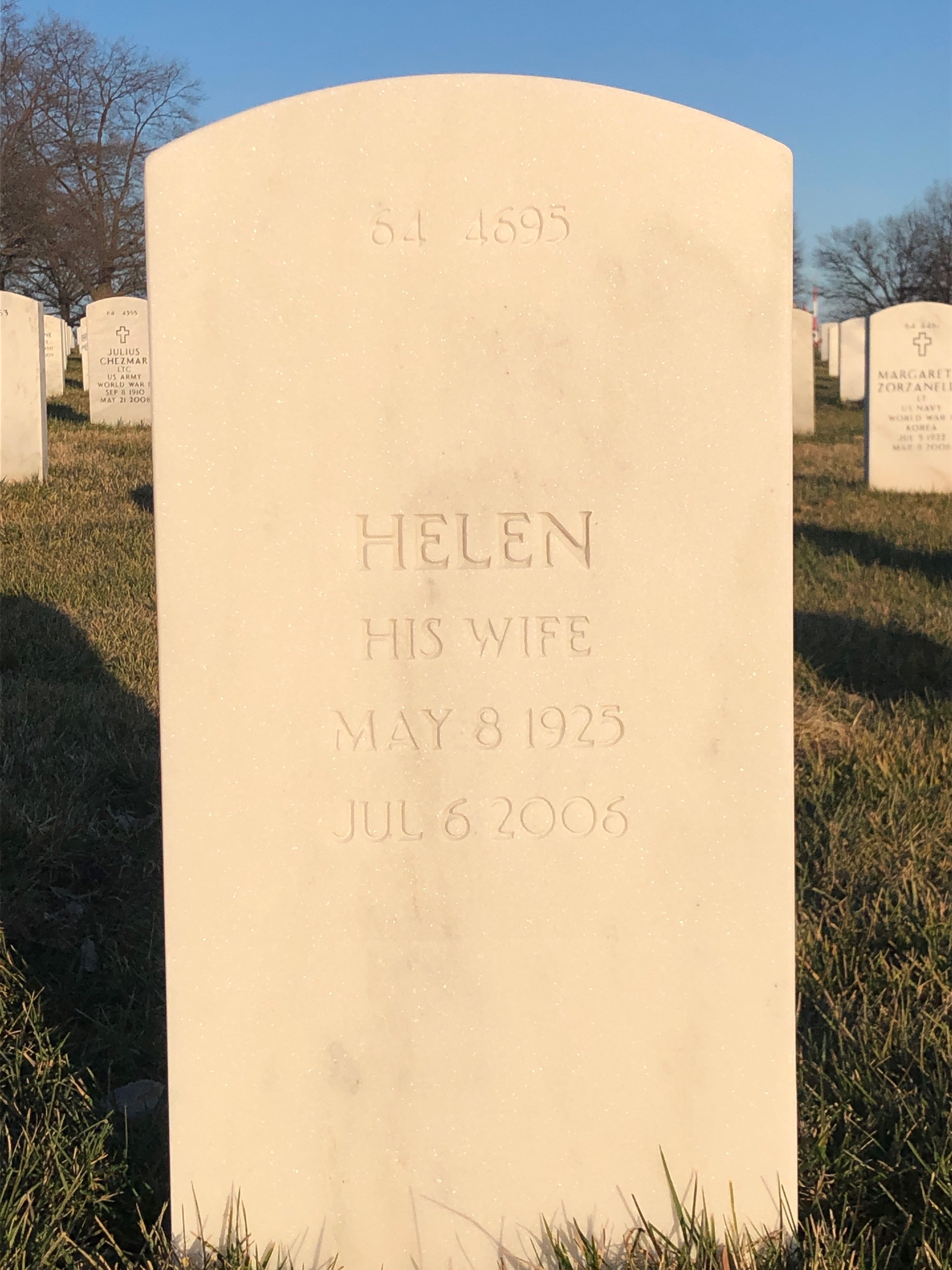 Back of headstone — Frederick Turnbull