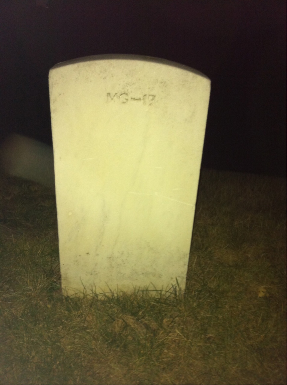 Back of headstone — Lawrence Bohm