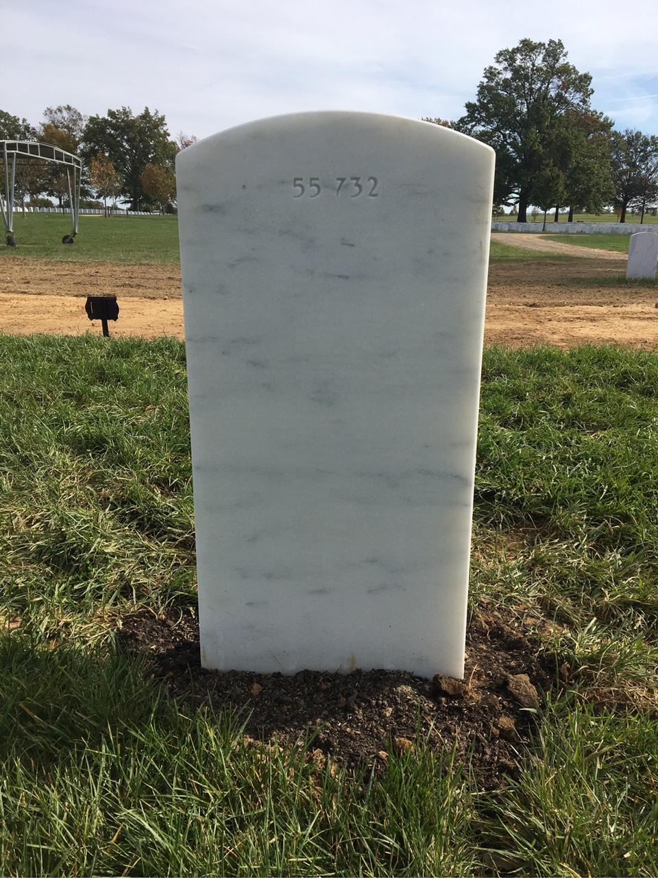 Back of headstone — Elie Asanovich
