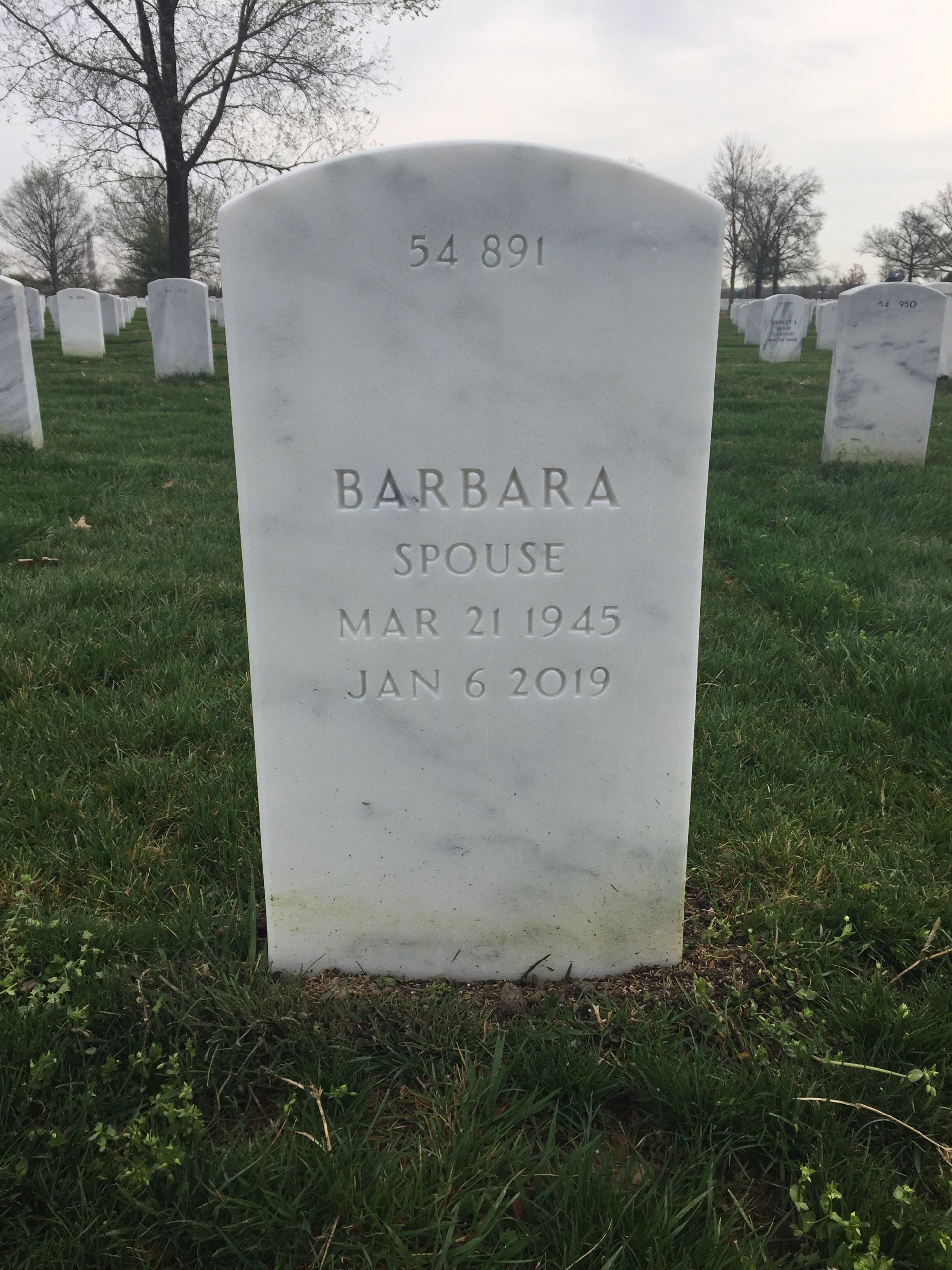 Back of headstone — Eulle Phillips