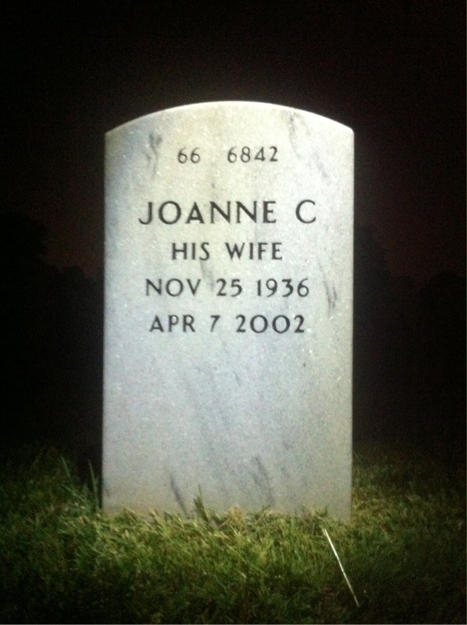 Back of headstone — Henry French