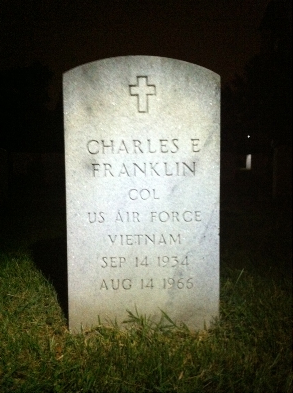 Headstone of Charles Edward Franklin