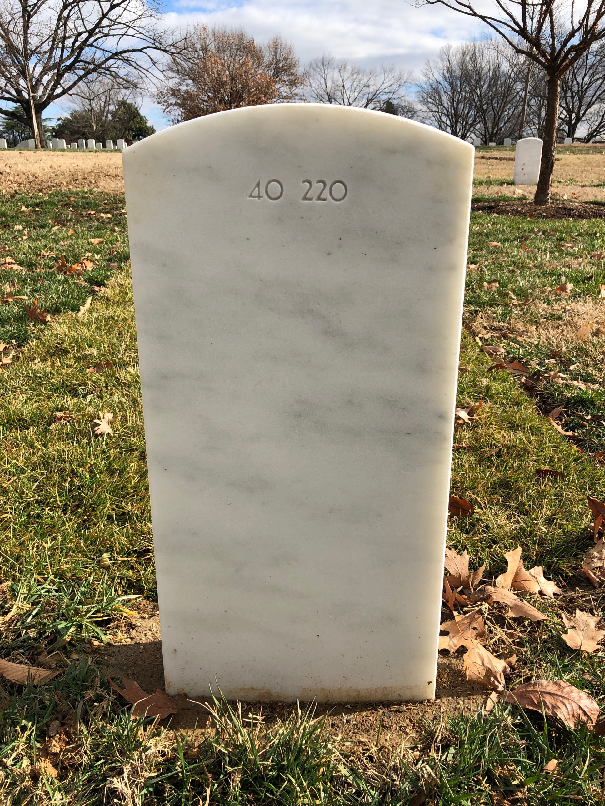 Back of headstone — Thomas Melvin Schlaak