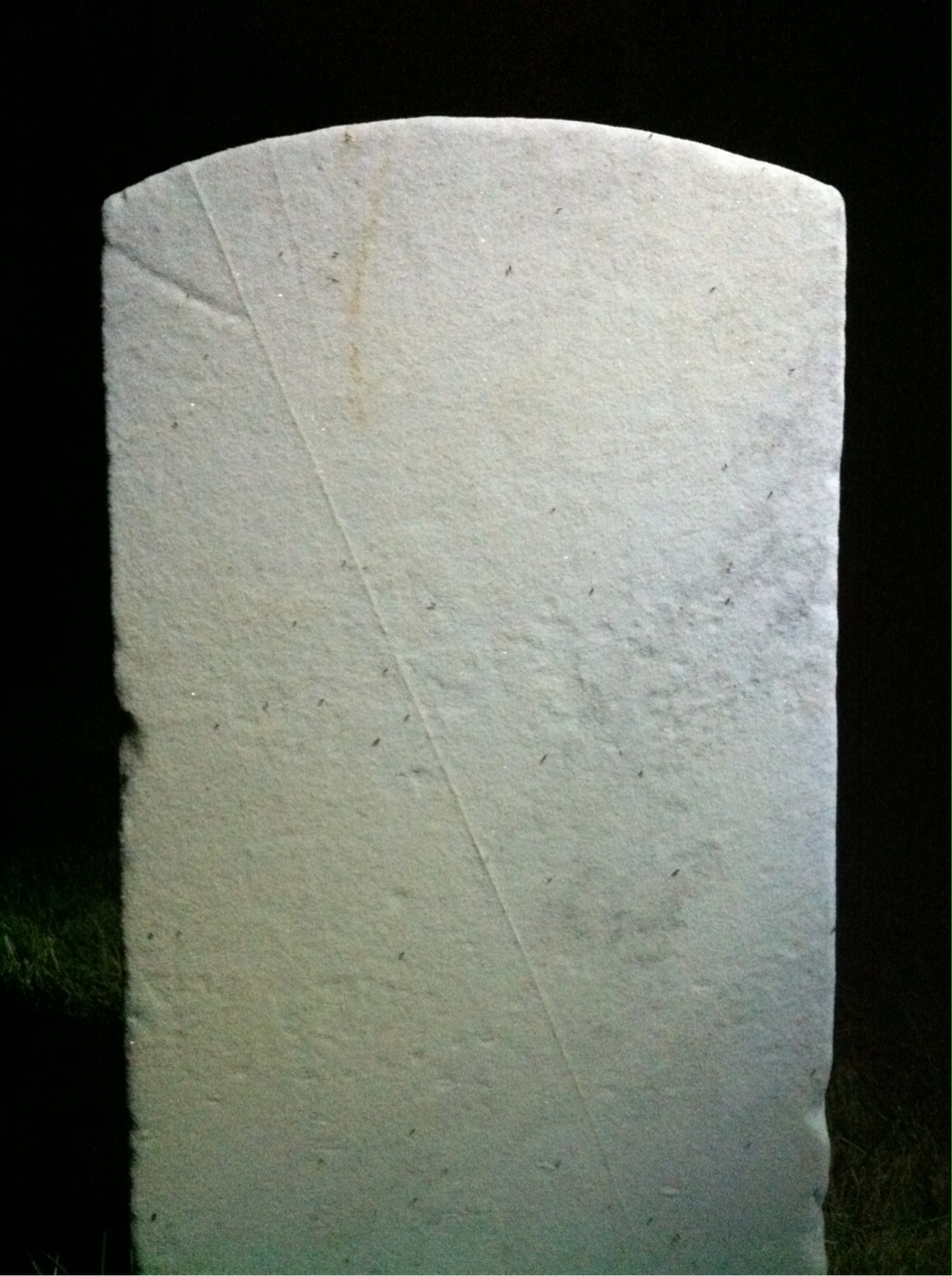 Back of headstone — Frank Ashby