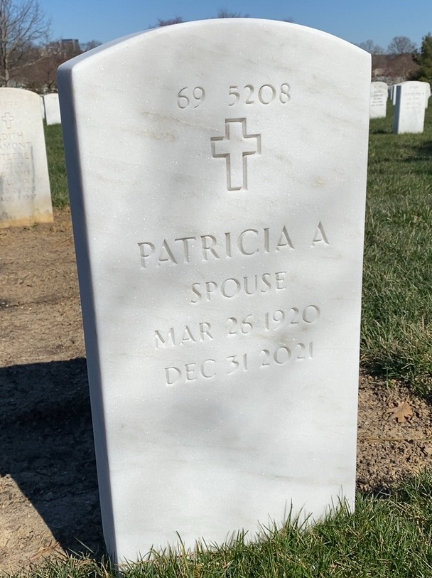 Back of headstone — Alfred Lantz