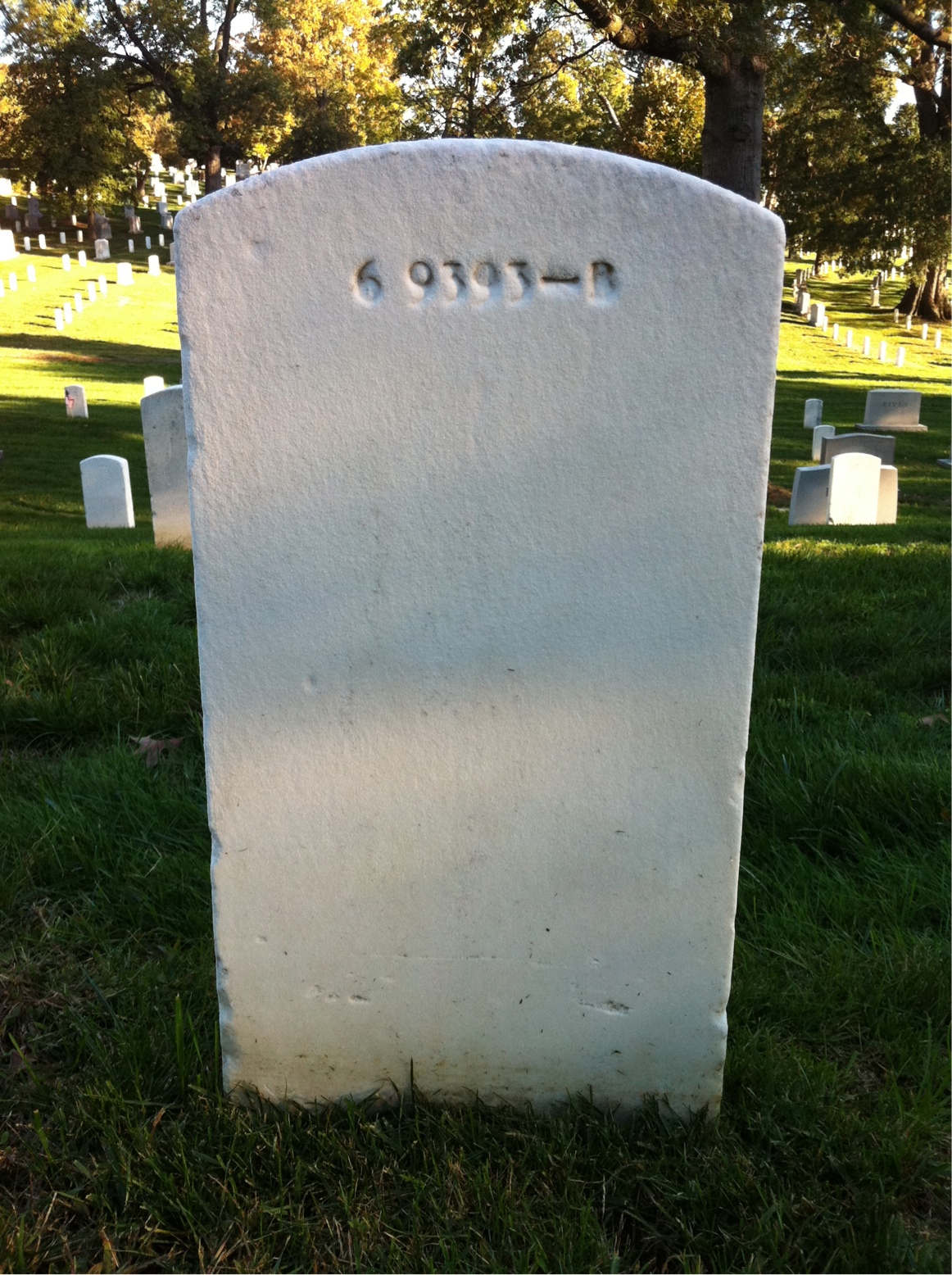 Back of headstone — Roy Clare Hudson