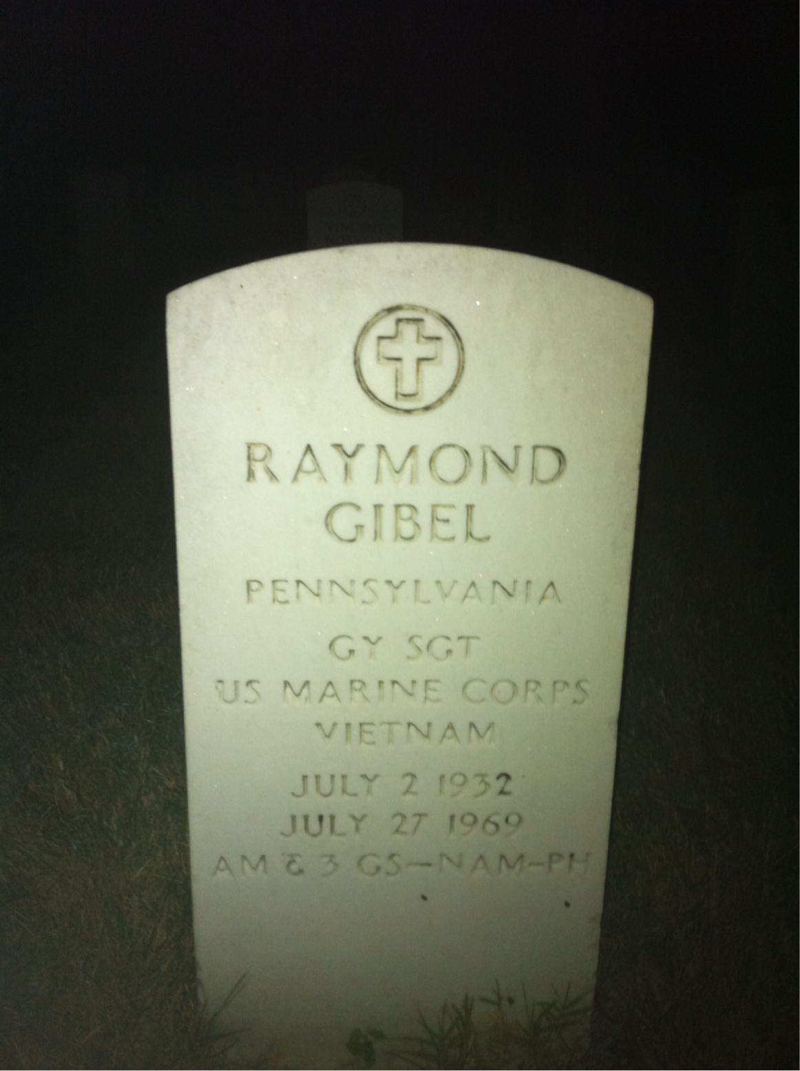 Headstone of Raymond Gibel