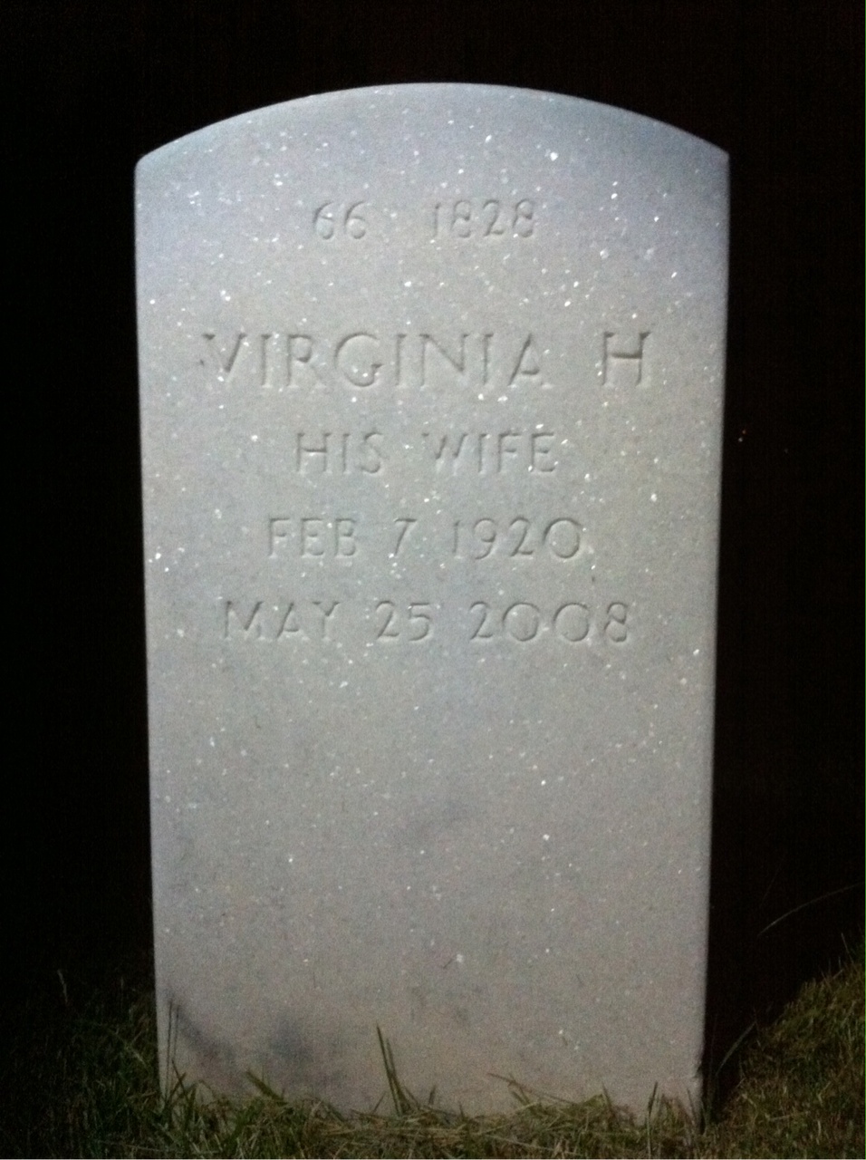 Back of headstone — Theodore Heller