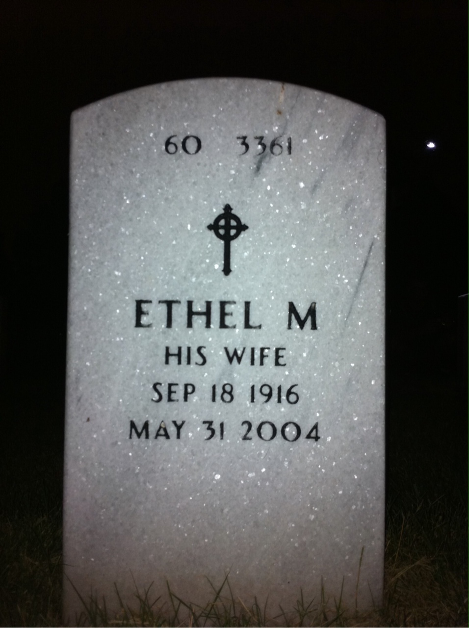 Back of headstone — Robert Perkins