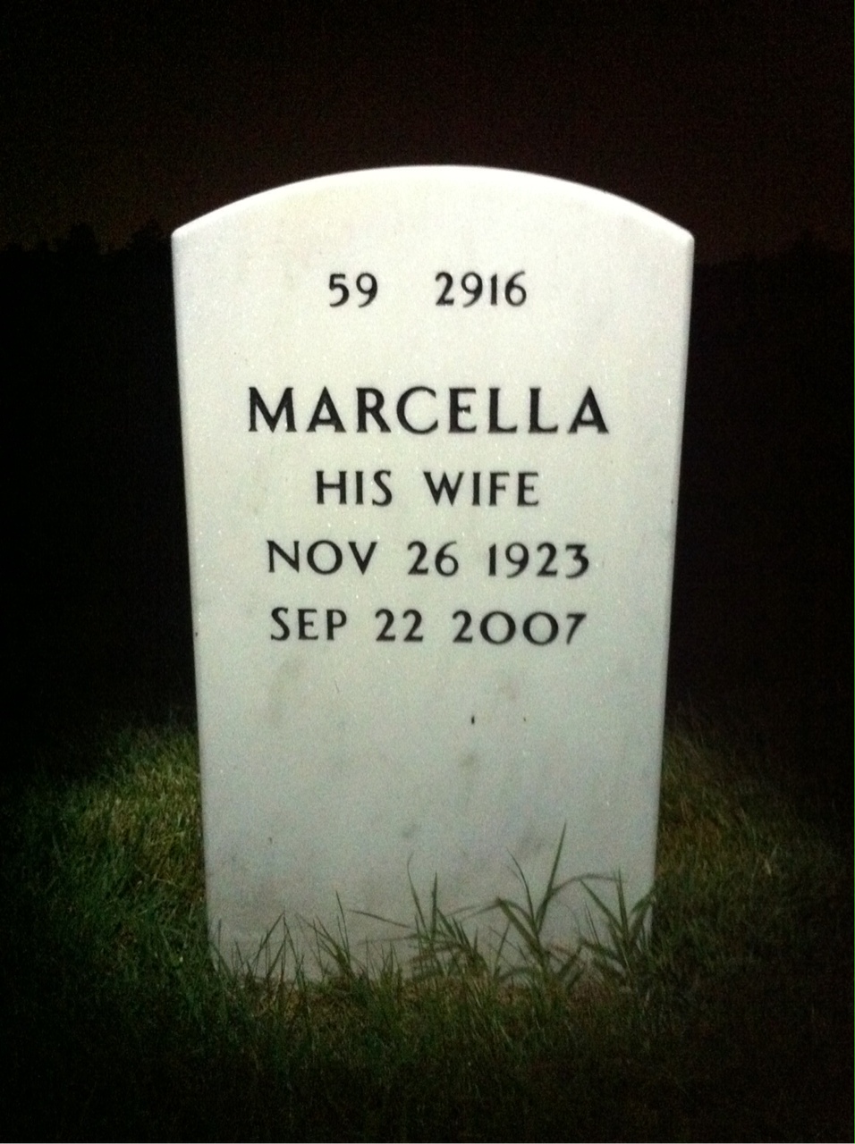 Back of headstone — Robert Lane