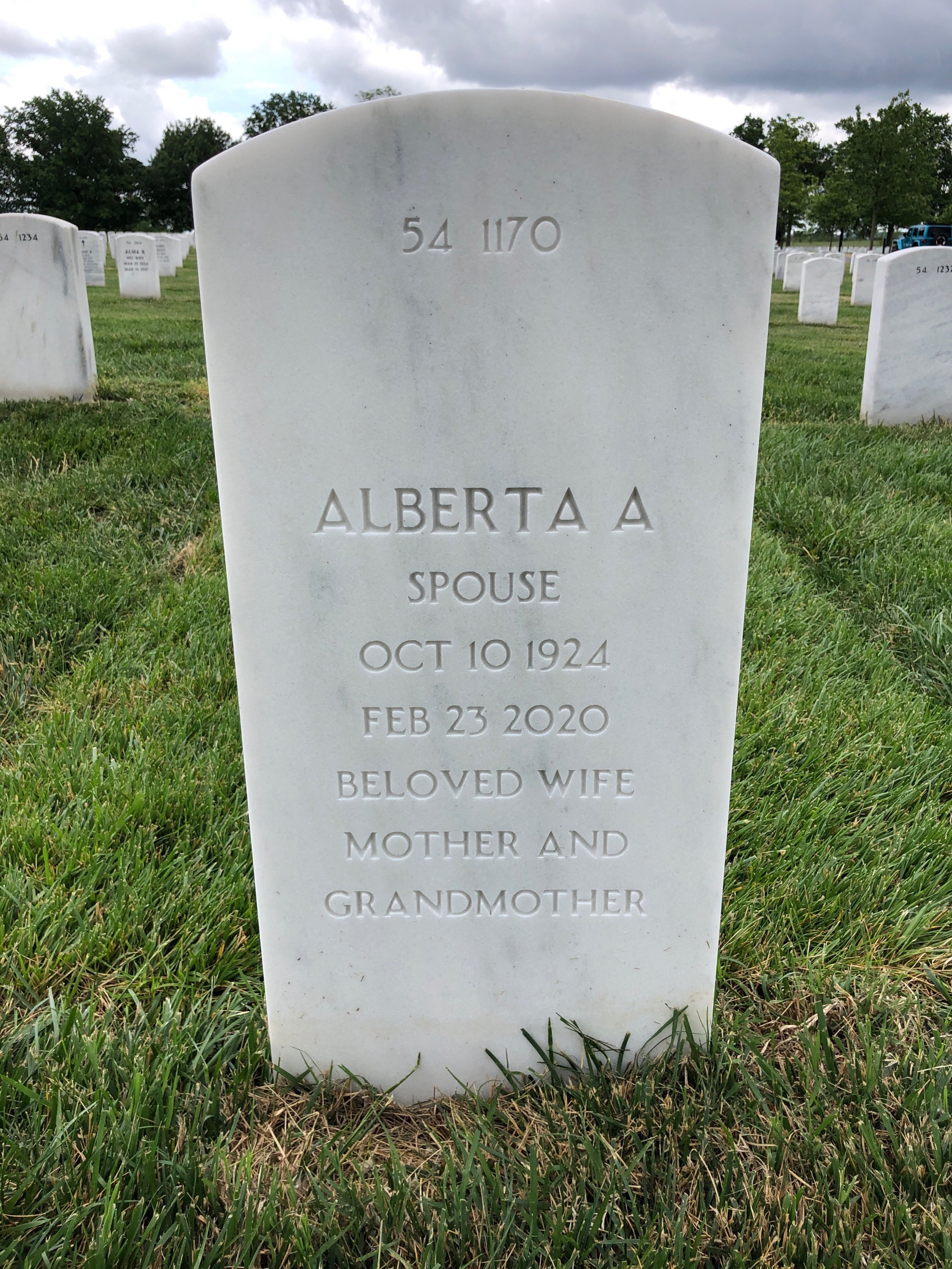 Back of headstone — John Dowd