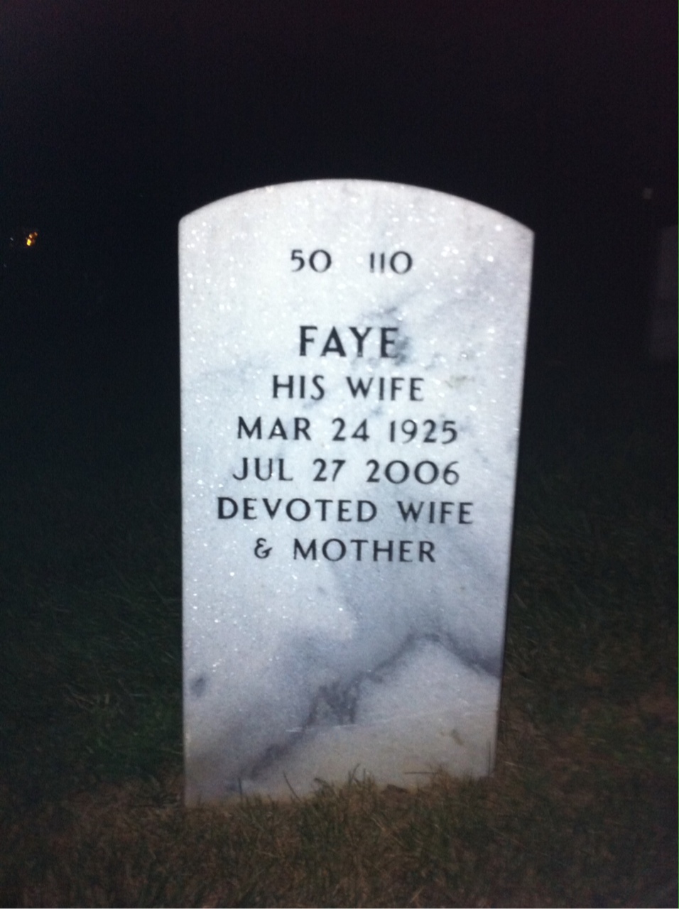 Back of headstone — William Roedy