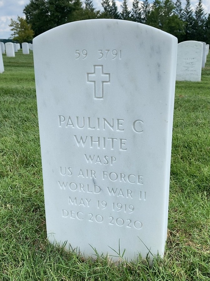 Back of headstone — John White