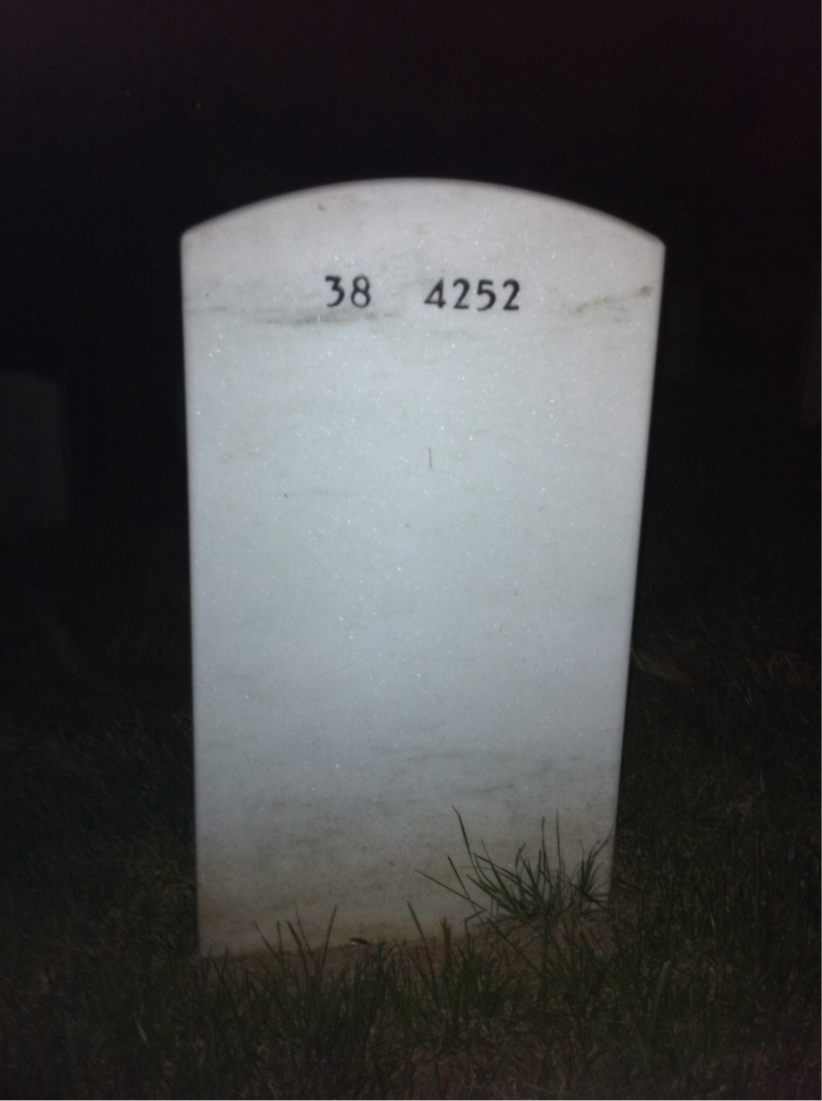 Back of headstone — Ethelene Reed