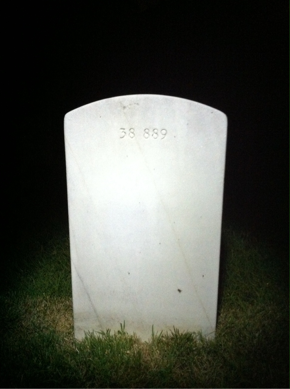 Back of headstone — Thomas Andrews