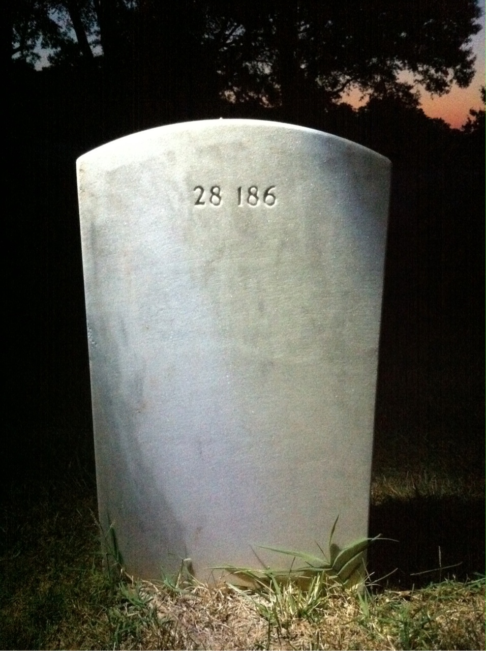 Back of headstone — Catherine Anderson