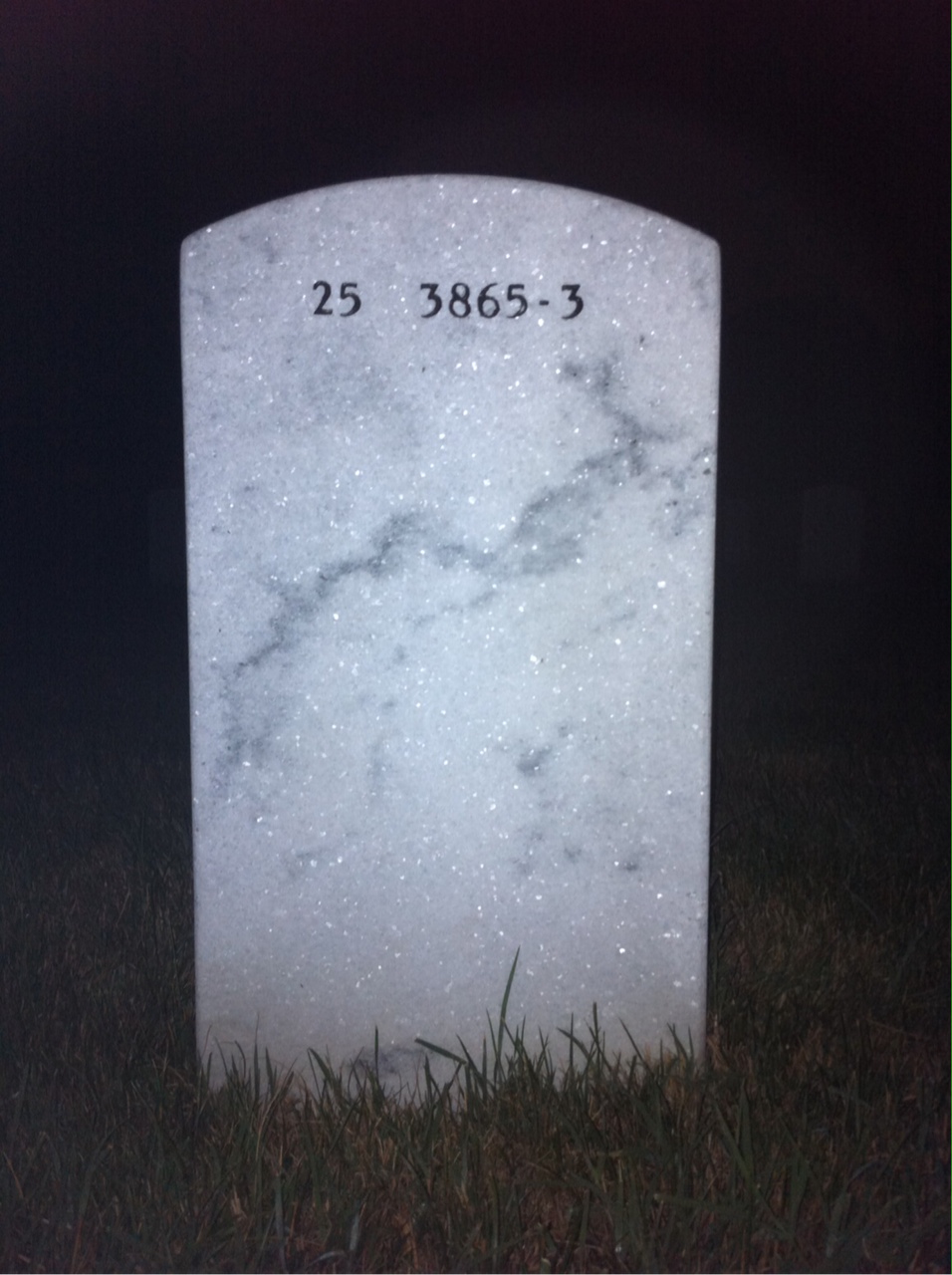 Back of headstone — Hubert Schneider