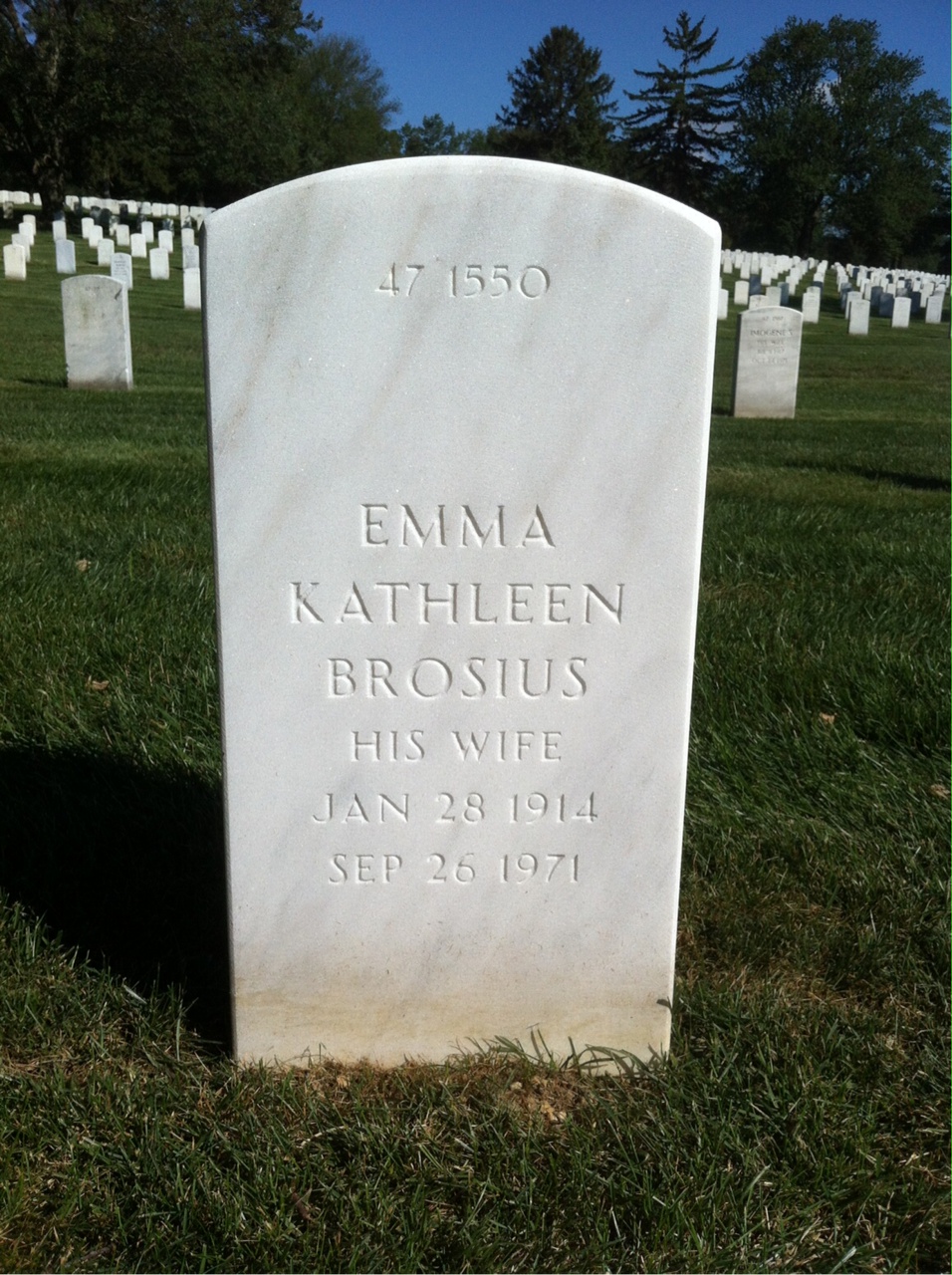 Back of headstone — Charles Mckenzie